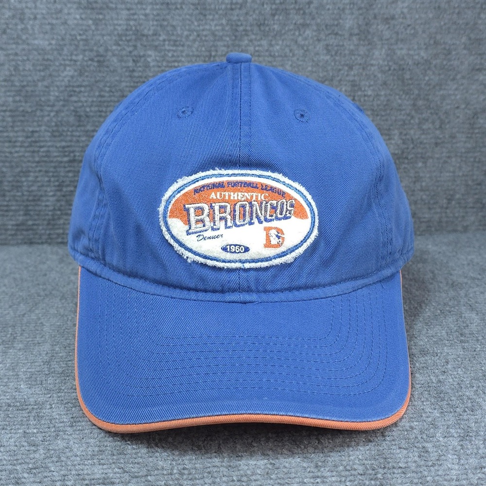 Denver Broncos Hat Cap Strap Back Mens One‎ Size Blue Orange NFL Football Reebok